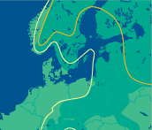 Rødgrans udbredelse i Nordeuropa