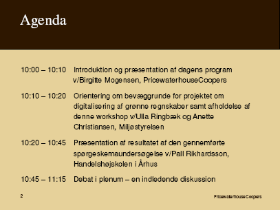 Agenda