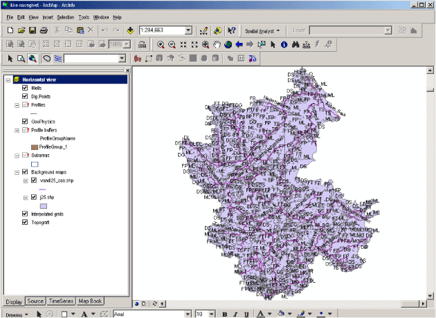 Figur 2.5. Fremstilling af profiler med GeoStudio (Trin H)