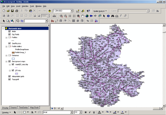 Figur 2.9. Fremstilling af profiler med GeoStudio (Trin K)