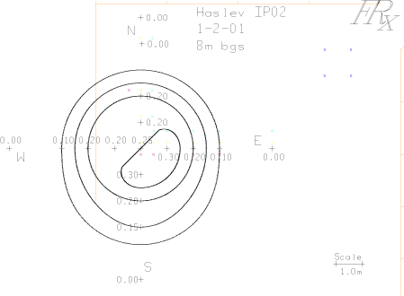 Figure 7 Uplift above Fracture T2