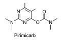 Figur 4: Kemisk struktur for pirimicarb, et carbamatinsekticid (Tomlin, 2003).