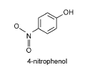 Figur 8: Kemisk struktur af referencestoffet 4-nitrophenol (Chemfinder, 2004)