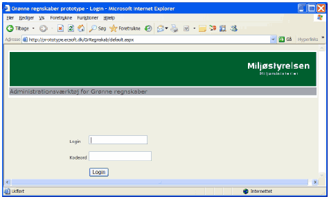 Login-siden