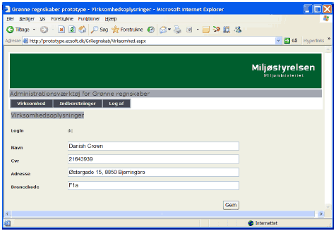 Login-siden