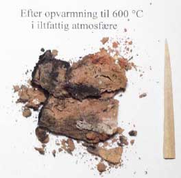 Fig. 5.6: Briket efter mekanisk påvirkning