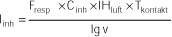 Iinh=(FrespCinhIHluftTkontakt)/lgv