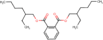 Molekylestruktur: Diethylhexylftalat