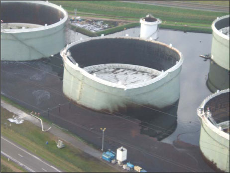 Figur 6.5 Udslip af råolie fra revnet tank i Kello i Belgien, 2005